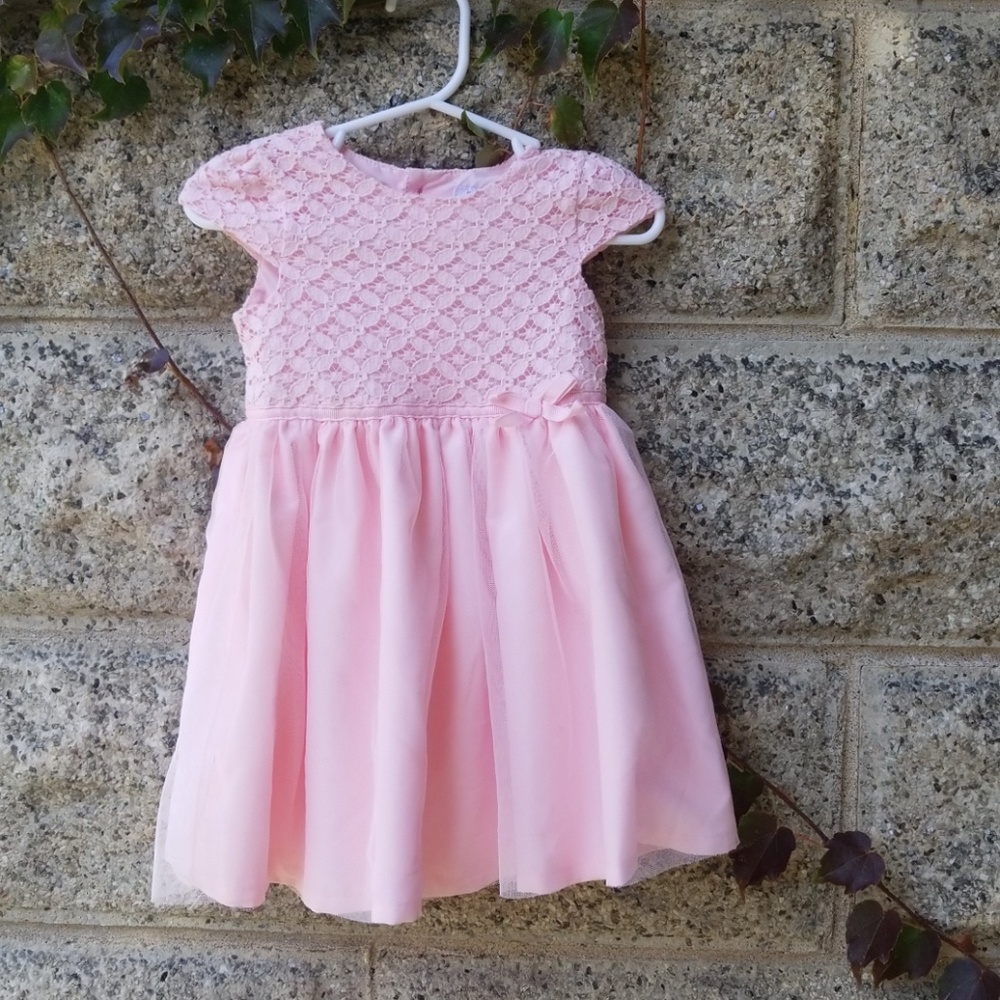 Beautiful pink tulle and lace dress